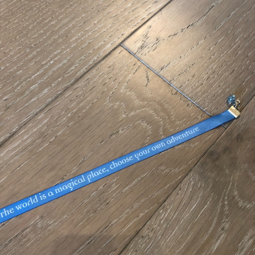 NWOT Disney Parks Blue Wrap Ribbon Bracelet